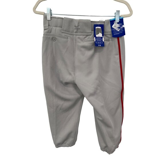 Mizuno Performance Short Baseball Pants Youth XXL Gray Sportswear Athleisure NEW - Picture 2 of 8